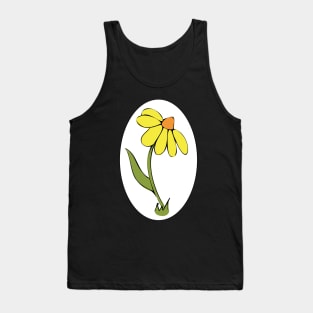 Daisy Whimsical Cartoon Illustration Happy Colours Tank Top